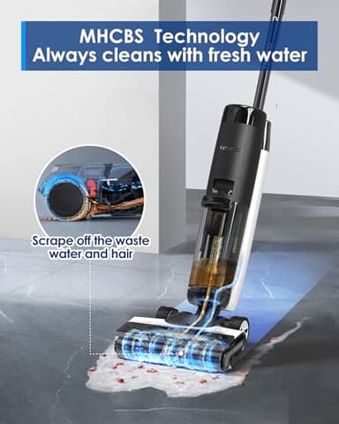 Tineco Floor ONE S7 FlashDry Smart Cordless Wet Dry Vacuum Cleaner, Long Runtime, Great for Sticky Messes, Self-Cleaning, 158℉Hot Air FlashDrying, Dual-Sided Edge Cleaning, Extended Battery Lifespan - Image 2