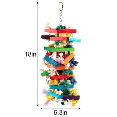 Extra Large Bird Parrot Toys for Macaws, African Grey, Amazon Parrots Bird Gifts - Image 6