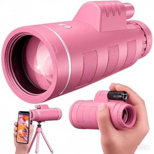 Monocular Telescope with Smartphone Adapter for Wildlife Camping Travelling