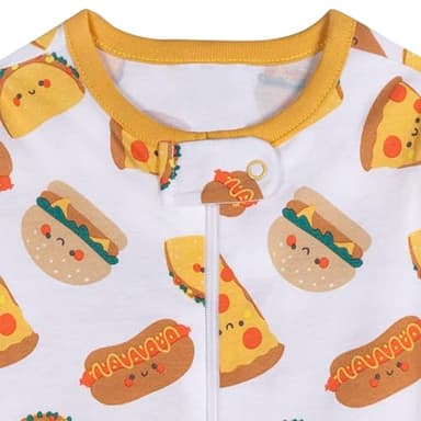 Onesies Brand Baby Boy's 4-Pack Sleep 'N Play Footies, Snack Bar, 0 Months - Image 3