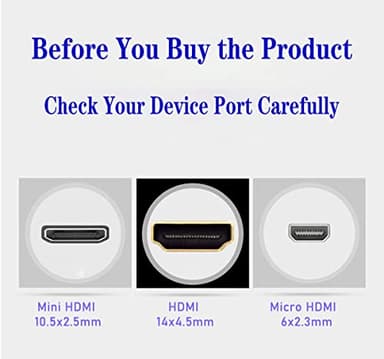 SkyeySnail 0.5m / 1.6ft 4K HDMI Cable 48Gbps, Type A to D, Micro HDMI, Ultra Thin, Hyper Super Flexible Slim Cord, HDMI 2.0 Diameter<3.6mm, eARC, for PS5, Xbox, NS, GH5S, TV, Camera - Image 5