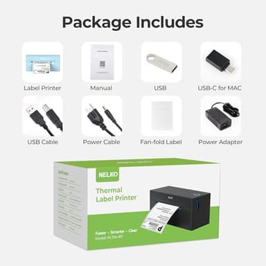 Nelko Bluetooth Thermal Shipping Label Printer, 4x6 Shipping Label Printer for Shipping Packages, Support Android, iPhone and Windows, Widely Used for Amazon, Ebay, Shopify (Blue) - Image 6