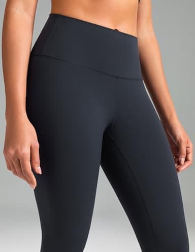 Colorfulkoala Women's Dreamlux High Waisted Workout Leggings 25" Inseam 7/8 Length Yoga Pants (L, Blue Ink) - Image 4