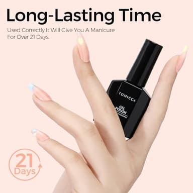 TOMICCA Nude Gel Nail Polish, 15ml Jelly Gel Polish, Translucent Quick Dry, Soak Off UV Neutral Light Gel Polish Colors Long Lasting Nail Art Manicure - Image 7