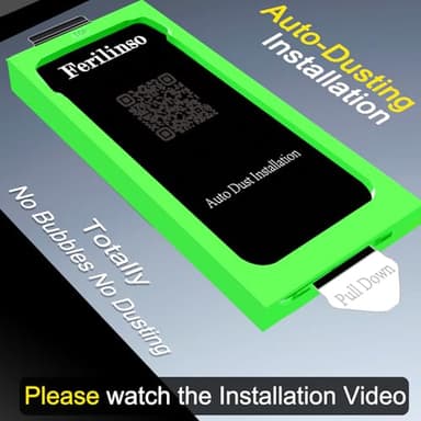 Ferilinso Auto-Dust-Install 3 Pack Privacy Screen Protector for iPhone 17 Pro Max with (Private Accessories)-Metal Aluminum Alloy Camera Lens Protector, Tempered Glass Cover, Case Friendly - Image 6