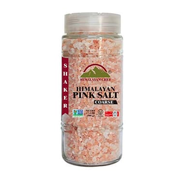 Himalayan Chef Himalayan Pink Salt, Coarse Salt, Grain, Glass Jar-17.5oz, 1.09 Pound (Pack of 1) (5305) - Image 1