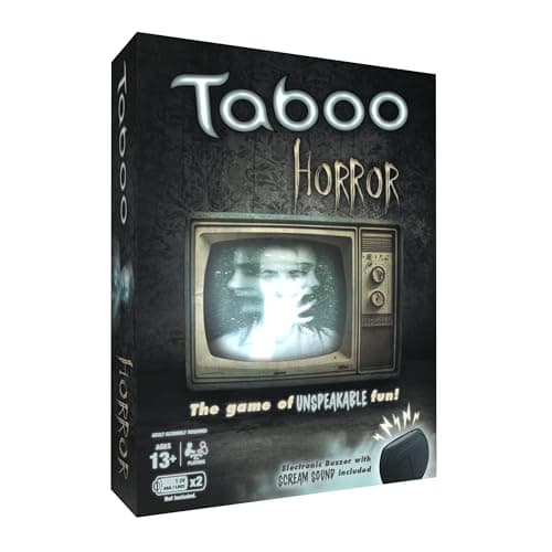 Taboo: Horror Edition Party Board Game, Horror Genre Themed Trivia Word Game with Screaming Buzzer, Game for 2 Players or More, Fans of Horror Themed Films & Culture, Ages 13 and Up - Image 1