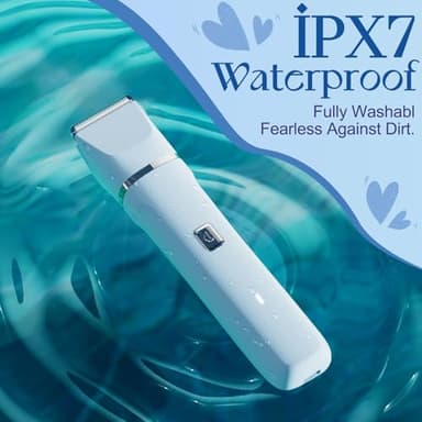 Electric Shaver for Women - Body Hair Trimmer Shaver for Women's Grooming, Wet & Dry Use Groomer, Dusk Razor for Women, Ladies Electric Razors for Legs, Female Trimmer for Private Area, Blue - Image 7