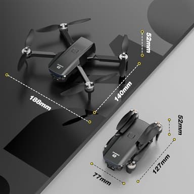 DEERC Drone with Camera 1080P, D20S FPV Mini Drones for Kids Adults Beginner; Foldable RC Quadcopter with Brushless Motor, 2 Batteries, Altitude Hold, Optical Flow, 3D Flips, Toy Gifts for Boys Girls - Image 9