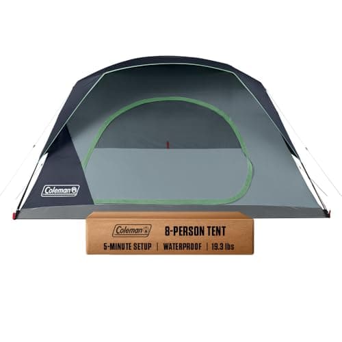 Coleman Skydome Tent with 5 Minute Setup, 2/4/6/8-Person Weatherproof Tent with Rainfly & Carry Bag, 20% More Headroom Than Traditional Canopies - Image 1
