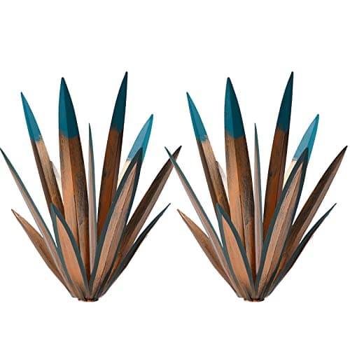VChymm 2pcs Metal Tequila Country Sculpture DIY Tequila Plant Home Decor Country Tequila Garden Ornament Indooutdoor Statuette Patio Lawn Patio Stake Decoration Gift to The Garden 12“ - Image 1