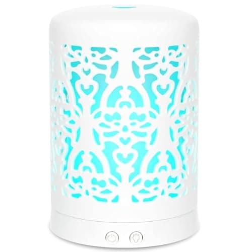Essential Oil Diffusers Aromatherapy White Humidifier Desk 100ml Diffuser Small Ultrasonic Machine Waterless Auto-Off - Image 1