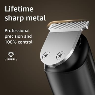 SHPAVVER Beard Trimmer for Men: Professional Barber Hair Clippers - 16-in-1 Cordless Grooming Kit - Waterproof Electric Razor with Turbo Speed & Precision Blades - Image 3