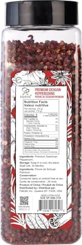 Soeos Sichuan Peppercorns, 8oz(227g), Authentic Szechuan Red Peppercorn, Numbing and Tingle Effect, Less Seeds, Strong Flavor, Essential for Mapo Tofu, Kung Pao Chicken and Asine Cusine - Image 2