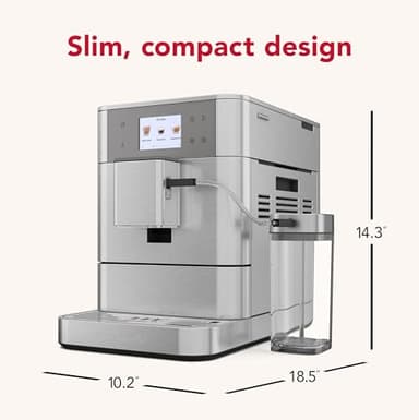 KitchenAid Fully Automatic Espresso Machine KF7 with Milk Attachment, KES8557SX, Stainless Steel - Image 2