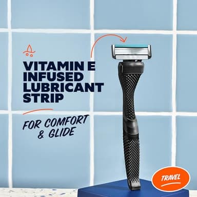 Dollar Shave Club | Travel Shave Set | 4 Swift Rinse Refill Cartridges, 1 Handle, 1 Razor Cover - Image 7