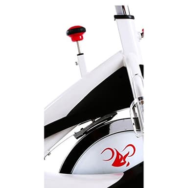 Sunny Health & Fitness Indoor Cycling Exercise Bike with SPD pedals - SF-B1509, White, 47 L x 20 W x 47 5 H - Image 10