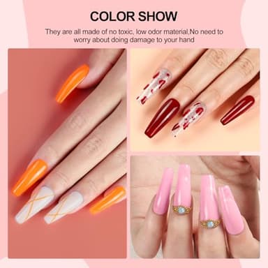 COSCELIA Gel Nail Polish Kit with U V light and Drill Starter Kit 35 Colors Gel Nail Polish with 5pcs Top Base Coat Nail Art All Seasons Professional Gel Manicure Kit DIY at Home Gifts for Women - Image 9