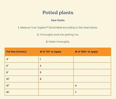 True Organic Blood Meal – High-Nitrogen Organic Fertilizer for Rapid Vegetative Growth – 3lb Bag Covers 104 Sq. Ft. - Image 4