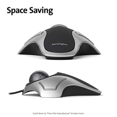 Kensington Orbit Trackball Mouse (K64327F), Silver/Black - Image 4