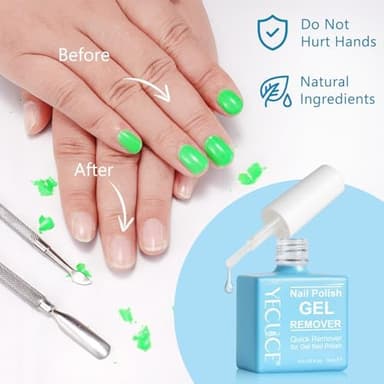 Gel Polish Remover for Nails (3Pack), Nail Polish Remover Tools Quick & Easy Remove Gel Polishs in 3-5 Minutes at Home, Don't Hurt Nails - Image 4