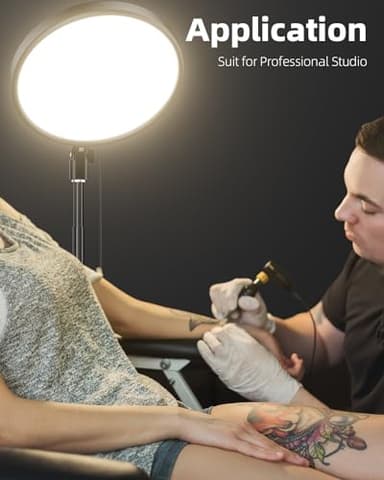 Weilisi Large Ring Light with 79" Stand, 6500K Professional Full-Screen Big Ring Light with Stand and Phone Holder, Selfie Light with Remote for Studio Video Photography, TikTok, YouTube, Live Stream - Image 6