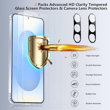 SPIDERCASE for Samsung Galaxy S25 Plus Case, [10 FT Military Grade Drop Protection] [Crystal Clear] [Not-Yellowing] Slim Fit Shockproof Anti-Scratched Rugged Phone Case,Clear - Image 5