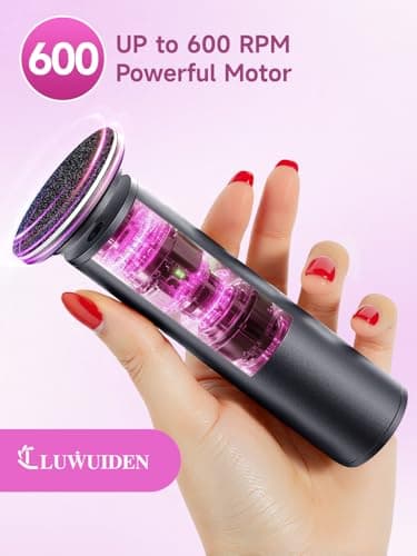 Electric Callus Remover for Feet, Professional Pedicure Tools for Feet with 70pcs Sandpaper Discs, Adjustable Speed Aluminum Foot File for Dead Skin - Black - Image 3