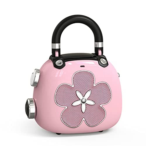 DOSS Candy Mini Bluetooth Speaker - Women's Bag Charm, 2-in-1 Wireless Portable Speaker Keychain for Purse, for Girlfriend/Wife/BFF, Pastel Colors - Pink - Image 1