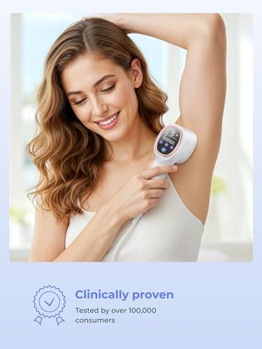 Ubroo Laser Hair Removal for Women & Men, 45°F Ice-Cooling Contact, Safe & Virtually Painless Alternative to Salon IPL Hair Removal Device, Long-Lasting Hair Removal from Home - Image 7