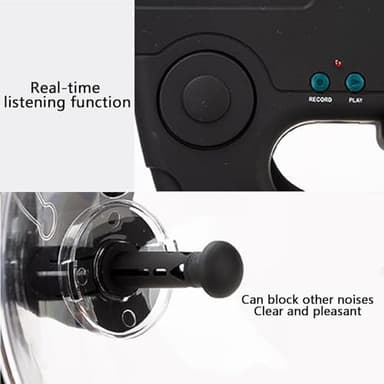 8X Long Range Listening Device, Bird Monocular Parabolic Microphone Long Range, Sound Amplifier Digital Recording Device Include Headphone, Visible Range Up to 300ft - Image 3