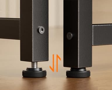 Casaottima 63 Inch Computer Desk for Home Office, Study Writing Table for Small Spaces, Simple Modern Desk with Headphone Hooks, Grey Oak - Image 7