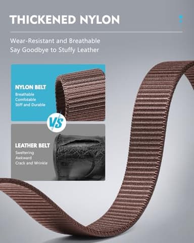 FAIRWIN Ratchet Belts for Men - Nylon Web Belts for Golf Work Casual, Adjustable Webbing for Daily/Outdoor/Business - Image 4