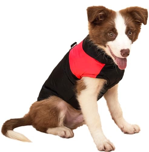 Small Dog Coats Warm Winter Jackets for Small Medium Dogs Puppy Cold Weather Coat Pet Clothes, Red, X-Small - Image 1