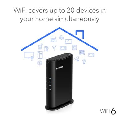 NETGEAR 4-Stream WiFi 6 Router (R6700AX) – Security Features, AX1800 Wireless Speed (Up to 1.8 Gbps), Covers up to 1,500 sq. ft., 20 Devices – Free Expert Help - Image 6