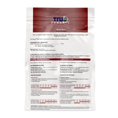 True Organic Blood Meal – High-Nitrogen Organic Fertilizer for Rapid Vegetative Growth – 3lb Bag Covers 104 Sq. Ft. - Image 5