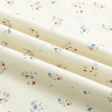 Curipeer Little Baby Girls Floral Short Sleeve Casual Dress Peter Pan Collar Toddler Ruffled Zip Up Playwear Dress for Autumn and Spring 7T - Image 7