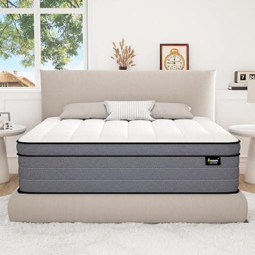 Ayeawo Full Size Mattress,10 Inch Hybrid Full Mattress in a Box with Gel Memory Foam and Pocketed Springs,Bed in a Box Pressure Relief&Medium Firm Feel - Image 1