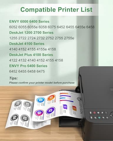 67XL Ink Cartridges Black Color Combo Pack Replacement for HP Ink 67 HP67XL 67 XL Compatible with DeskJet 2755e 2700 2700e 4155e 4100 Envy 6000 6055e 6455e Printer - Image 3