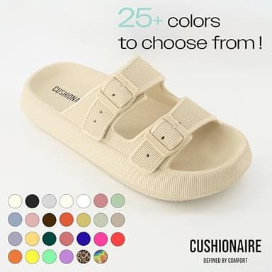 CUSHIONAIRE Women's Fame recovery cloud slide with +Comfort - Image 5