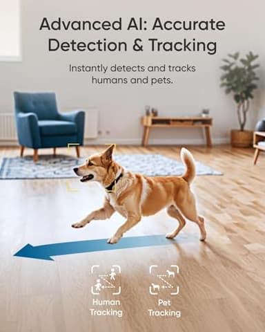 eufy Indoor Cam E30, Latest Generation, 4K UHD Security Camera, Pet/Dog/Baby Camera with Phone app, Color Night Vision, Human/Pet Auto Tracking, 360 Pan-Tilt, Works with Homekit - Image 4