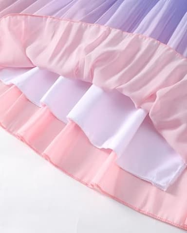 Toddler Girl Tulle Dresses 4T 5T Girl Clothes Ruffle Purple Pink Prom Dress Ombre Summer Toddler Outfits Birthday Beach Sundress for Girl 4 5 Year Old - Image 8