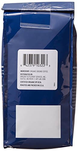 Amazon Fresh Organic Fair Trade Sumatra Ground Coffee, Dark Roast, 12 Ounce (Pack of 3) - Image 3