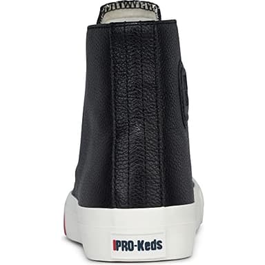 PRO-Keds Men's Royal Hi Lace Up Fashion Sneaker, Black Leather, 3.5 - Image 6