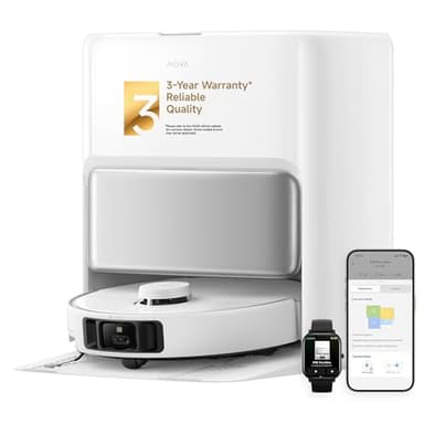 Mova P50 Pro Ultra Robot Vacuum and Mop, 19,000Pa Suction with Anti-Tangle Brush, Removable & Liftable Mop for Carpet & Floor, 167℉ Mop & Washboard Self Drying & Cleaning, Auto Empty & Refill - Image 1