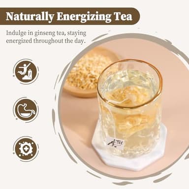 FullChea - Ginseng Tea bags, 60 Teabags - Pure Ginseng Root Tea - Caffeine-Free - Non-GMO - Image 3