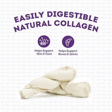 Treatly USA Collagen Twist 6-7" Dog Chew Treats - Natural Flavor, 2 Count/1 Pack - Image 7
