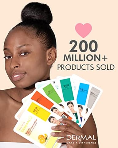 DERMAL Made in Korea Facial Mask – 20+ Years of Trusted K-Beauty, Premium Quality vs. Generic Chinese Masks, Best Value Sheet Mask for Daily Skincare – 24 Combo Pack - Image 2