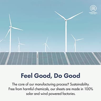 Threadmill 100% Cotton Sheets for Queen Size Bed - 600 Thread Count Queen Bed Sheets Set with 16” Deep Pocket - Sateen Weave 4-Piece Bedding Set with Cooling Effect, Folkstone Blue - Image 5