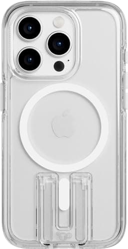 Tech21 Evo Crystal Kick case for iPhone 15 Pro - Compatible with MagSafe - Impact Protection Case - White - Image 1